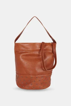 Bolso Bucket Cuero