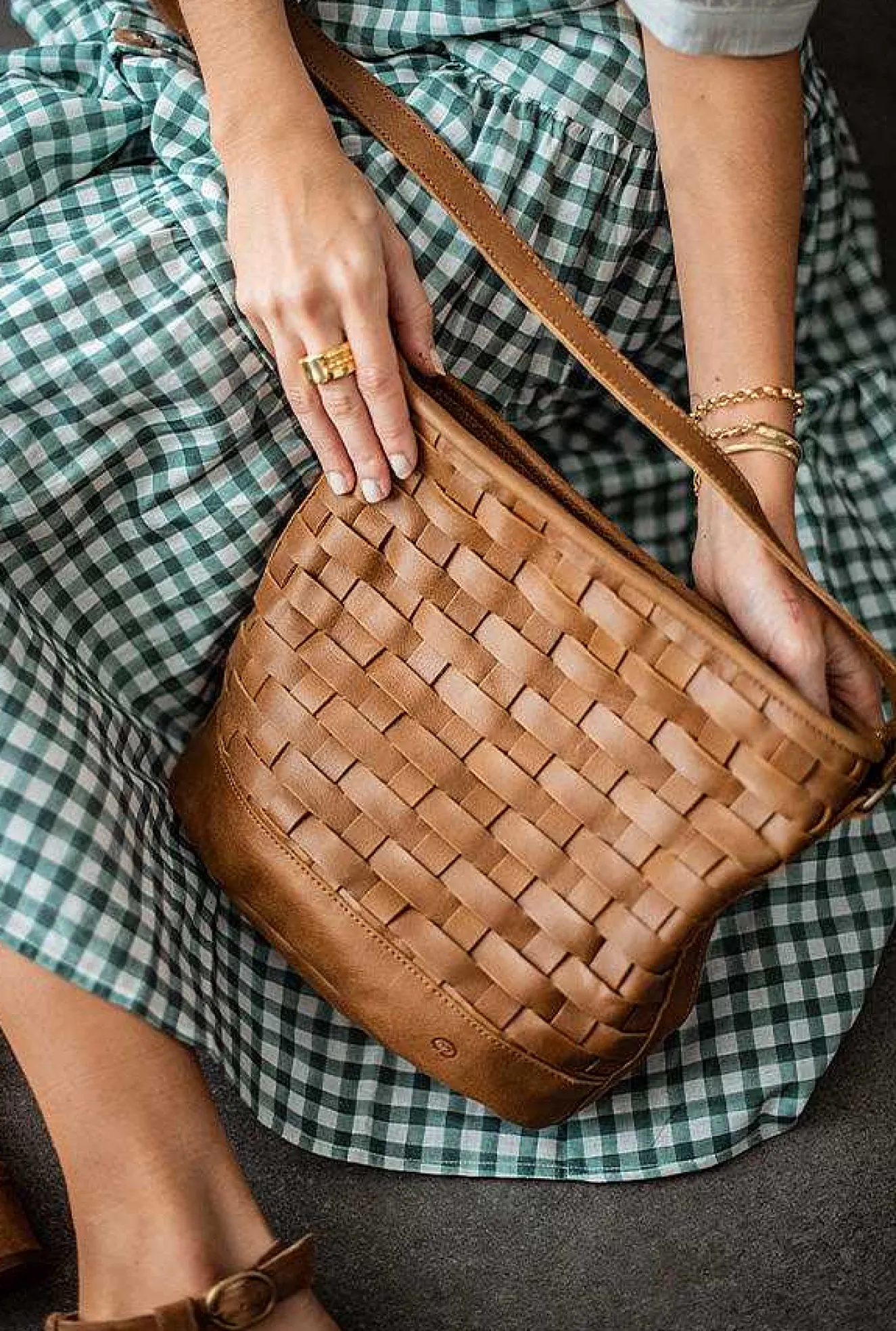 Bolso Trenzado Freda Cuero