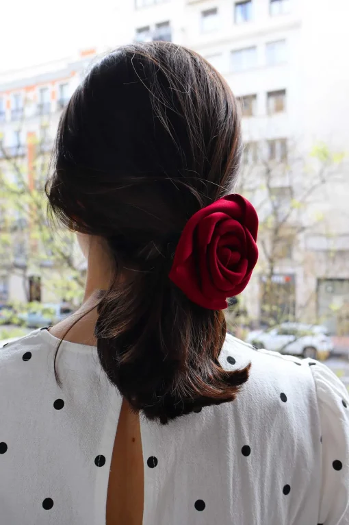 Broche Rosa Burdeos