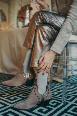 Calcetines Glitter Gris