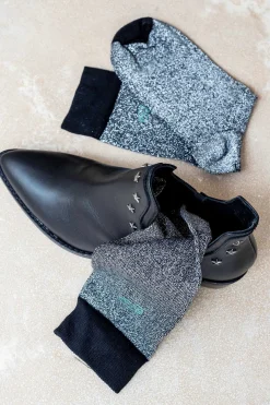 Calcetines Glitter Negro