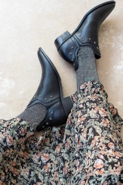 Calcetines Glitter Negro