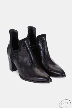 Frida Boots Coco Negro Tacón 7Cm