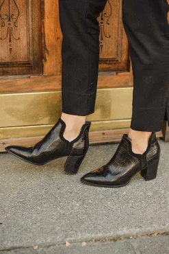 Frida Boots Coco Negro Tacón 7Cm