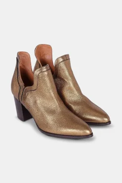 Frida Boots Tacón Special Edition Oro Metalizado 7Cm