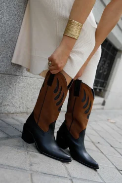 Mestizo Boots Tacón Combinada 7Cm
