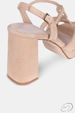 Micaela Ante Beige Ribete Dorado 9,5Cm