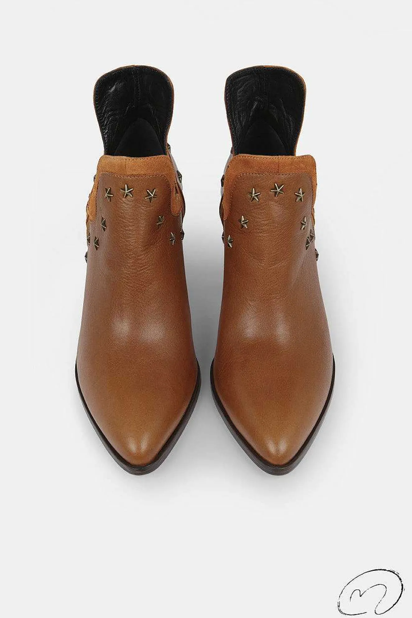 Nay Boots Cuero Tacón 7Cm