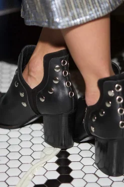 Punky Boots Negras Con Tacón 7Cm