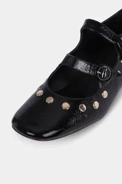 Spiga Charol Negro Tachas 4Cm